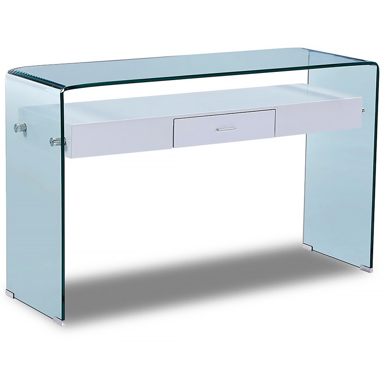 F-GW709 - стеклянный консольный столик с ящиком для хранения