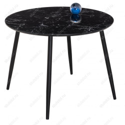 Стеклянные столы со столешницей круглой формы. КЛОВИС стеклянный обеденный стол