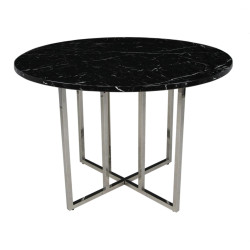 Керамические столы со столешницей круглой формы. БАРРЕЛЬ F-1375 керамический обеденный стол