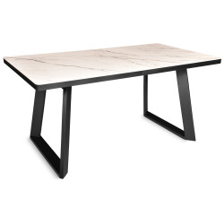 Керамические столы с глянцевой столешницей. NESTOR.CR 160 керамический обеденный стол