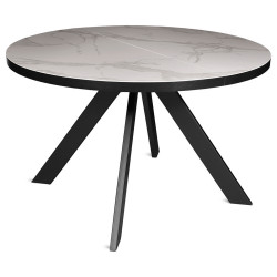 Керамические столы со столешницей круглой формы. DANTON.CR 120D керамический обеденный стол