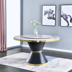 Керамические столы со столешницей круглой формы. ПАТРИК DT-019 керамический обеденный стол