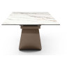 DT9305CI  обеденный стол с керамической столешницей на металлических опорах