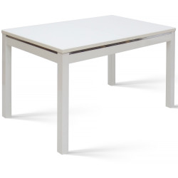 Стеклянные столы белого цвета. БАРОН 2 стеклянный обеденный стол