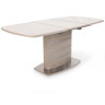 СПЕЙС 6СТ раздвижной обеденный стол со стеклянной вставкой, max длина 195 см