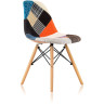 DSW стул с обивкой тканью в стили пэчворк