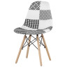 DSW стул с обивкой тканью в стили пэчворк