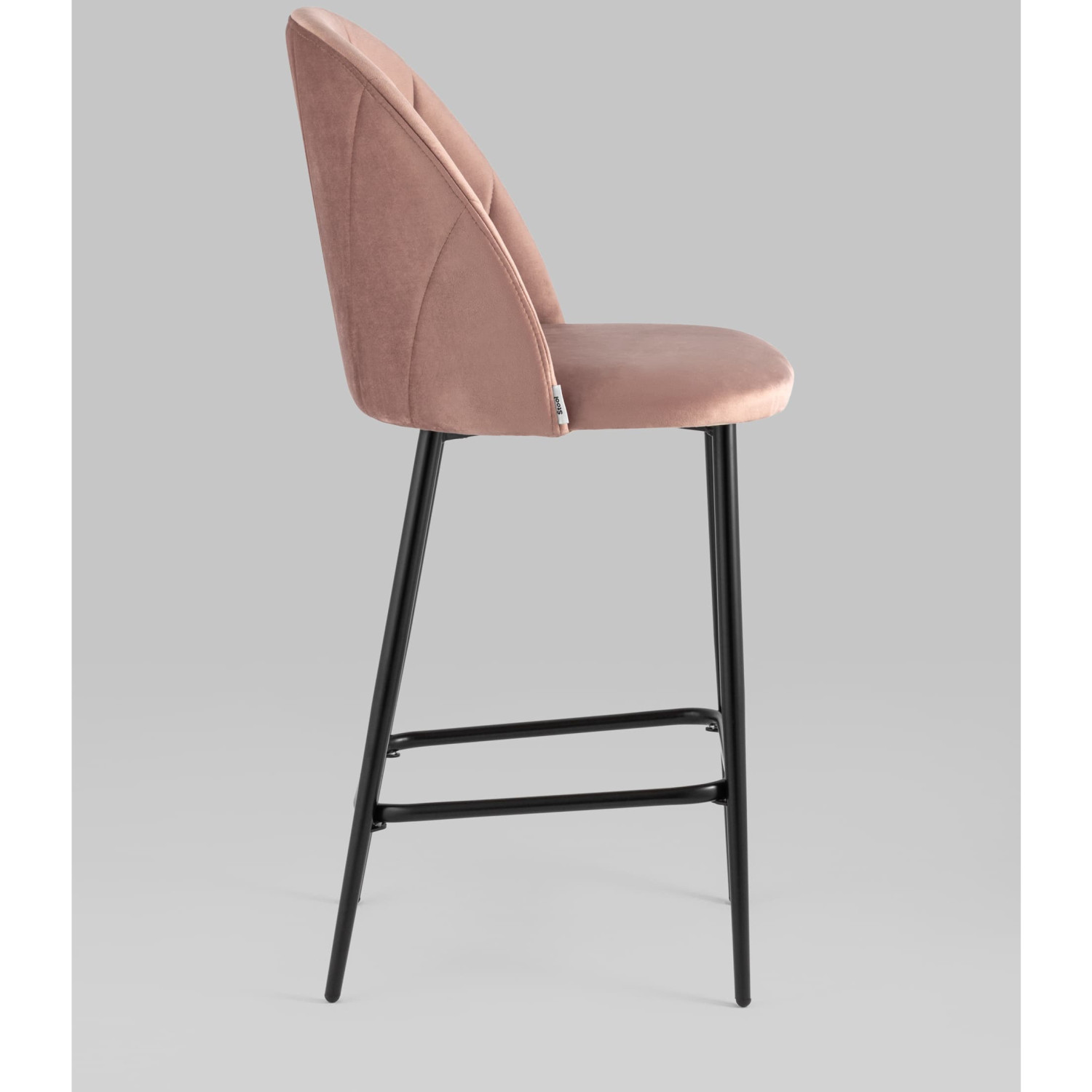 стул логан велюр пыльно розовый
