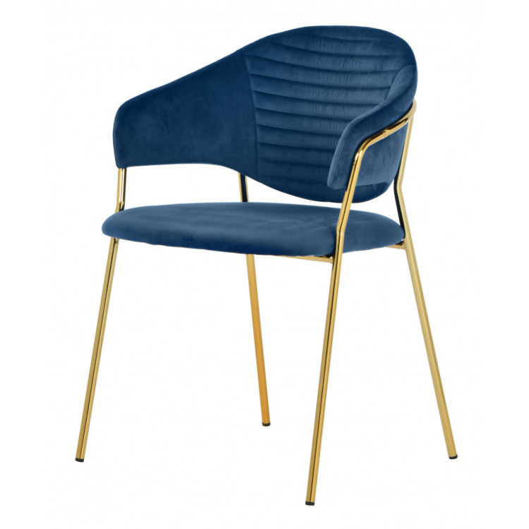 AVATAR стул-кресло на металлическом каркасе золотого цвета